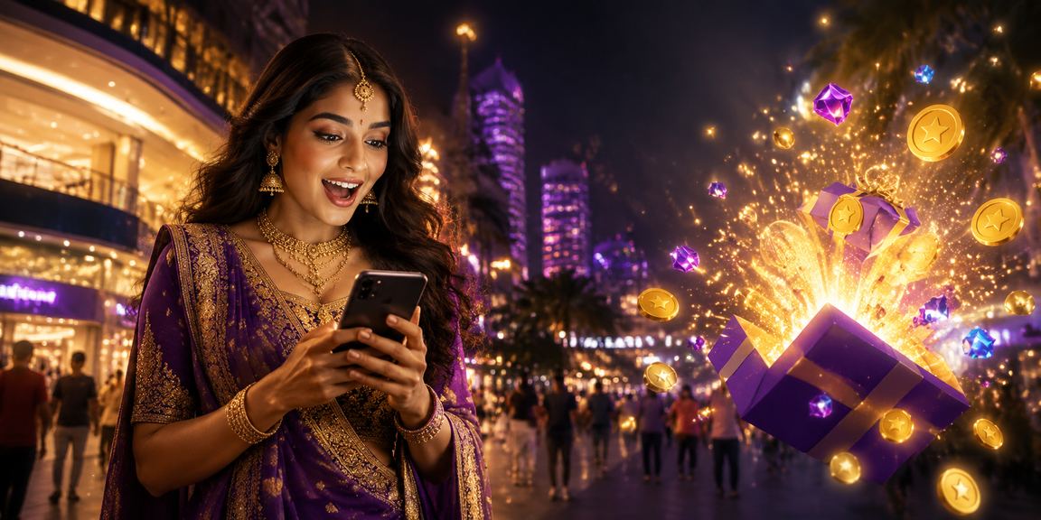 Modern slot game session with Bollywood theme on a mobile device in Bangalore